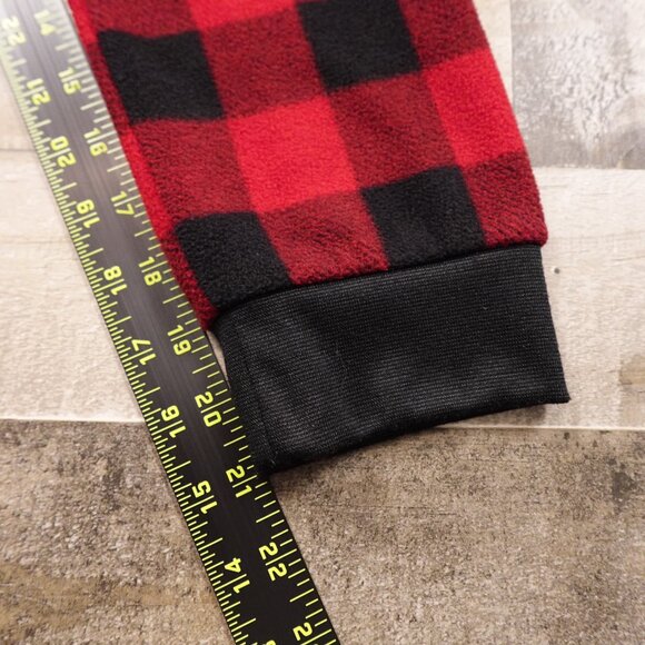 Sleepyheads buffalo check plaid pajama onesie women's large red black - Picture 8 of 12